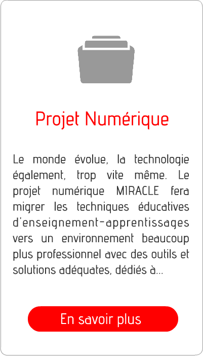 2018 projet numerique miracle